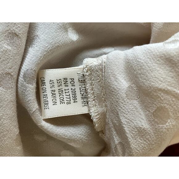 LOVE STITCH Dot Jacquard Cowl Neck Satin Cami Top NWT Medium M ROMANTIC FEMININE - Picture 3 of 5